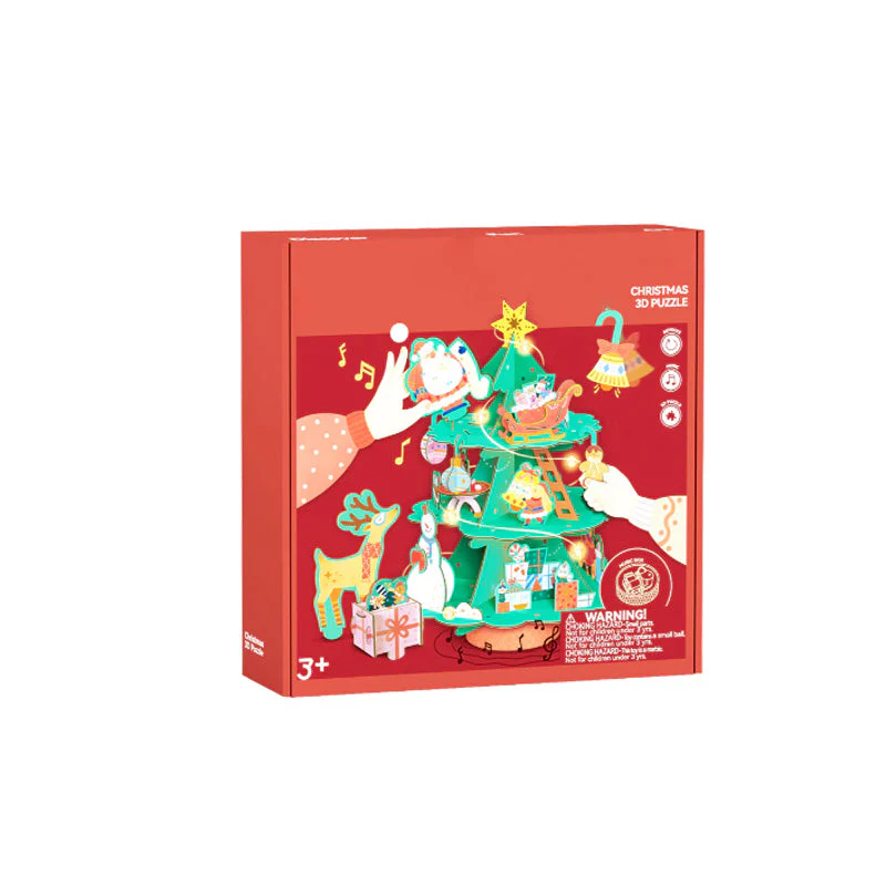 🎁Christmas promotion 49% OFF🎄Christmas Rotating Music 3D Puzzle & Craft Wreath - Image 13