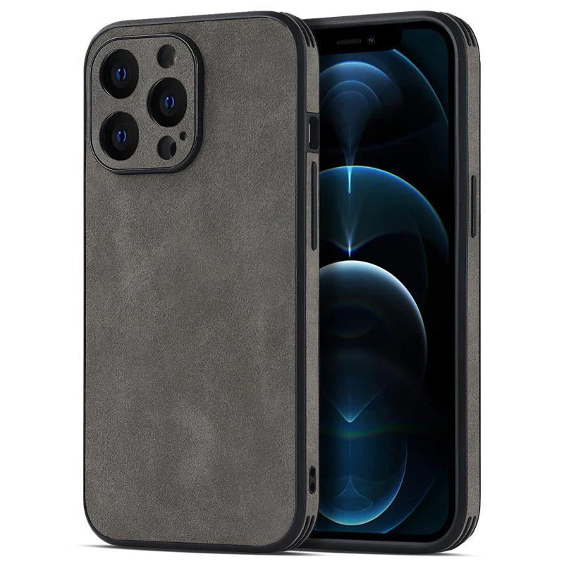 Capacul carcasei cu piele de miel cu patru pachete pentru iPhone - Image 9