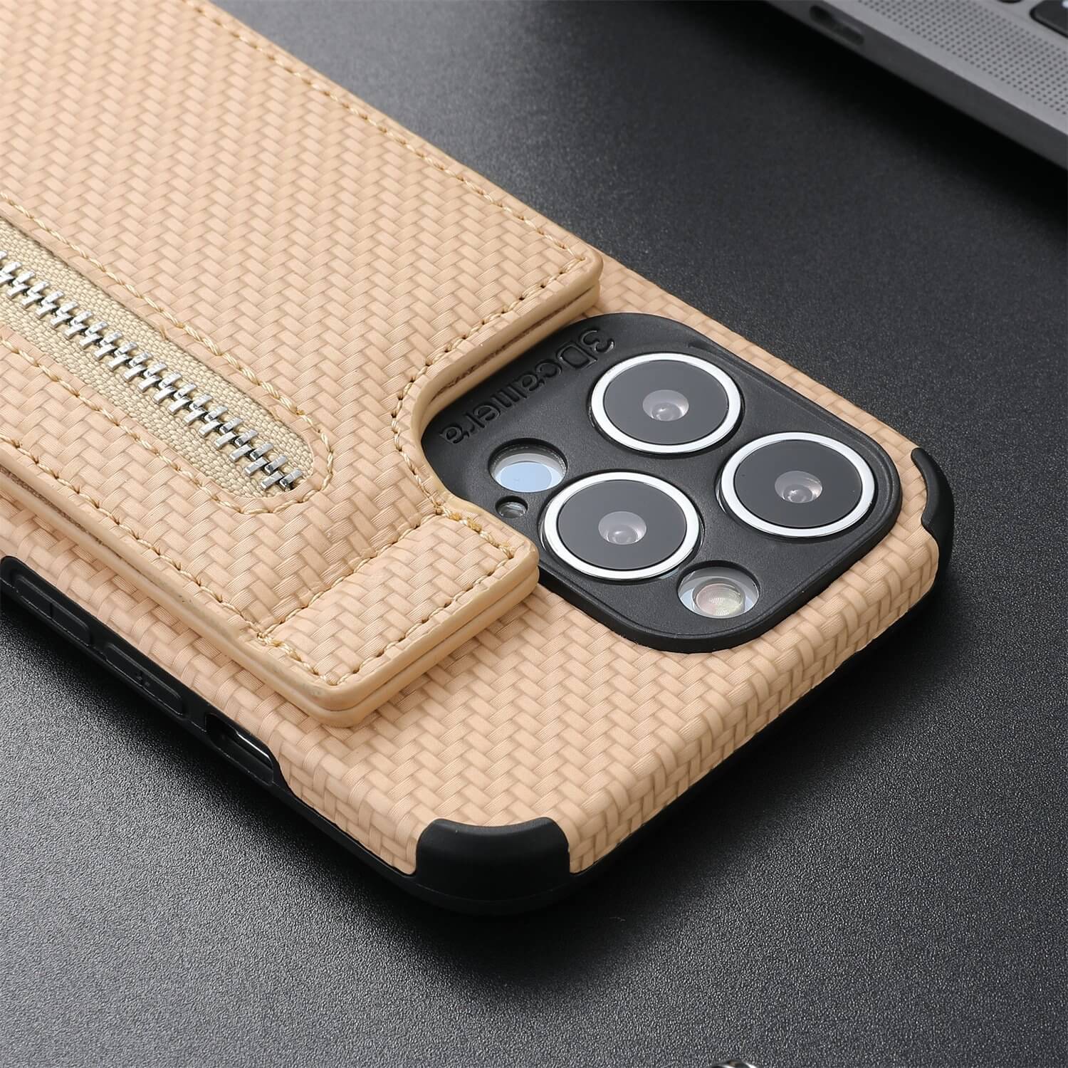 Magnetic Zipper Wallet Cover With Credit Card Holder - Image 5