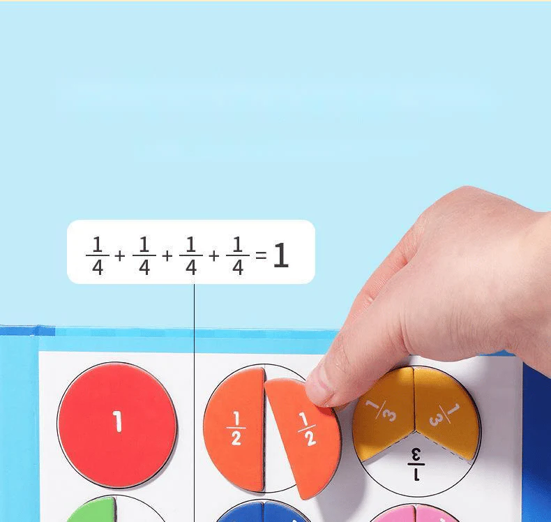 ⏰Last day 49% OFF🔥🔥Montessori Magnetic Book Fraction Puzzle For Children - Image 12