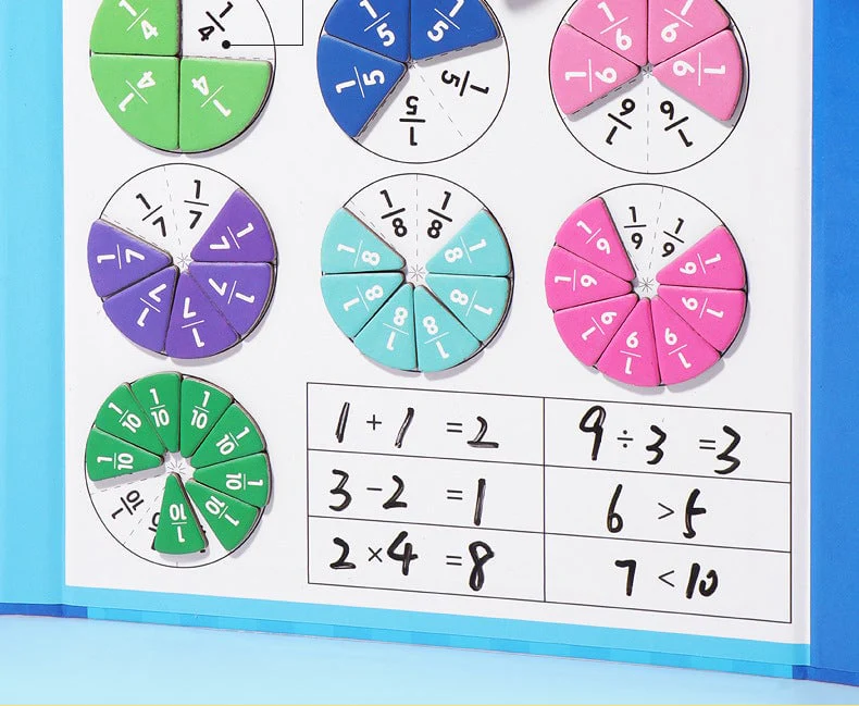 ⏰Last day 49% OFF🔥🔥Montessori Magnetic Book Fraction Puzzle For Children - Image 13