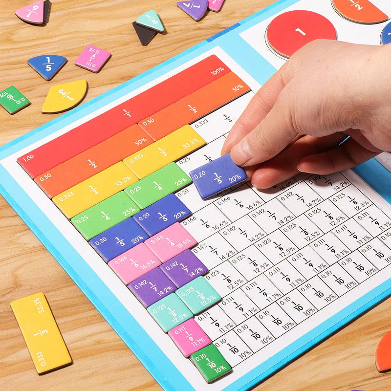 ⏰Last day 49% OFF🔥🔥Montessori Magnetic Book Fraction Puzzle For Children - Image 15