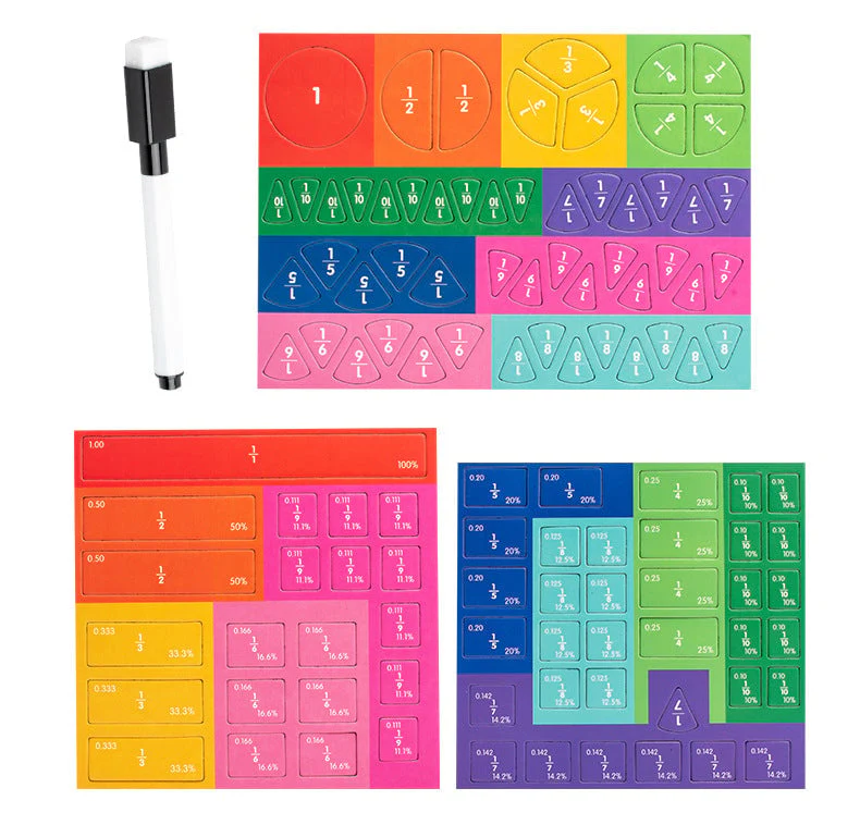 ⏰Last day 49% OFF🔥🔥Montessori Magnetic Book Fraction Puzzle For Children - Image 18