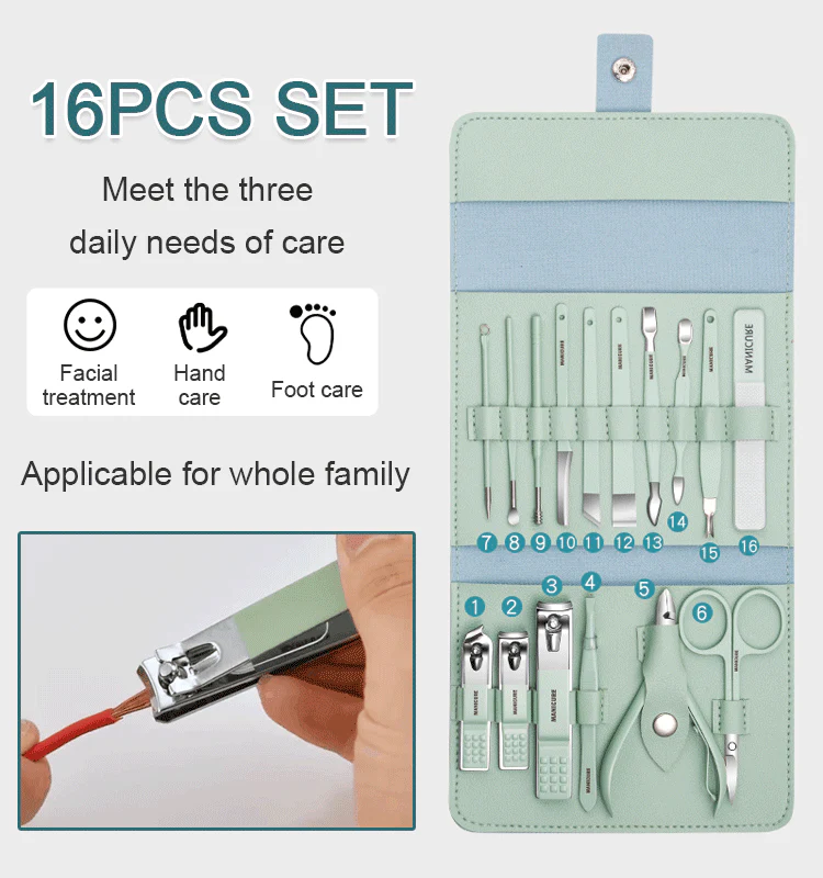 🔥HOT SALE 49% OFF✨Good-looking foldable stainless steel nail clipper set - Image 5