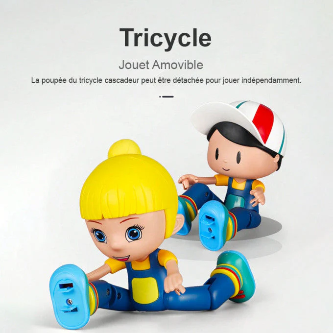 ⏰Last day 49% OFF🔥Stunt Tricycle for Kids: Music, Lights, 360° Rotation - Image 7